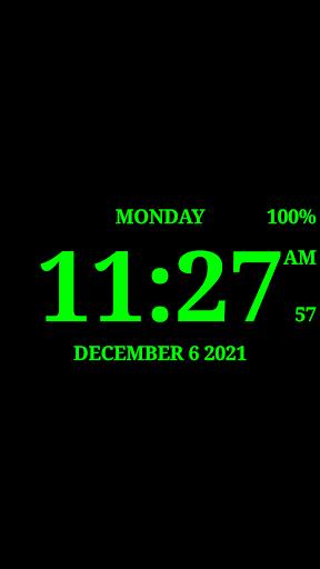 Digital Clock Live Wallpaper-7 Capture d'écran 2