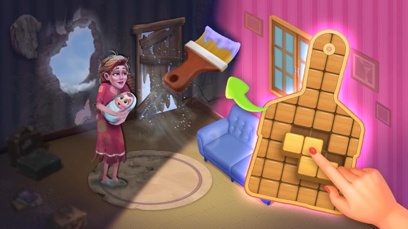 My Dream home & Block Puzzle 스크린샷 2