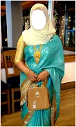 Women Hijab Saree Photo Suits 스크린샷 3