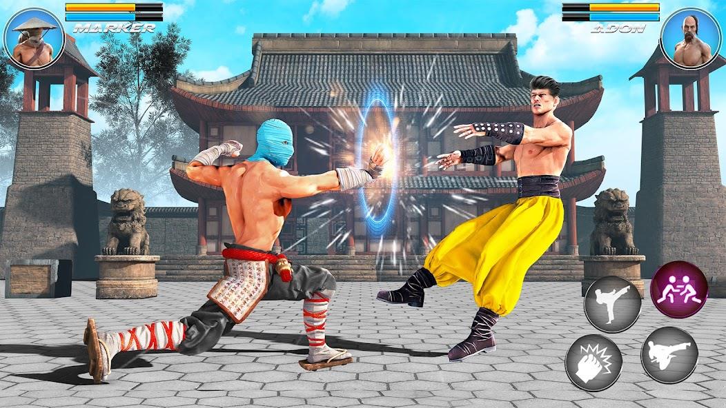 Kung Fu karate Game Offline 3D Mod Captura de tela 1