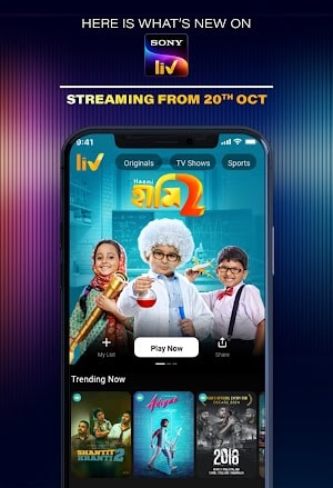 SonyLIV Captura de tela 2