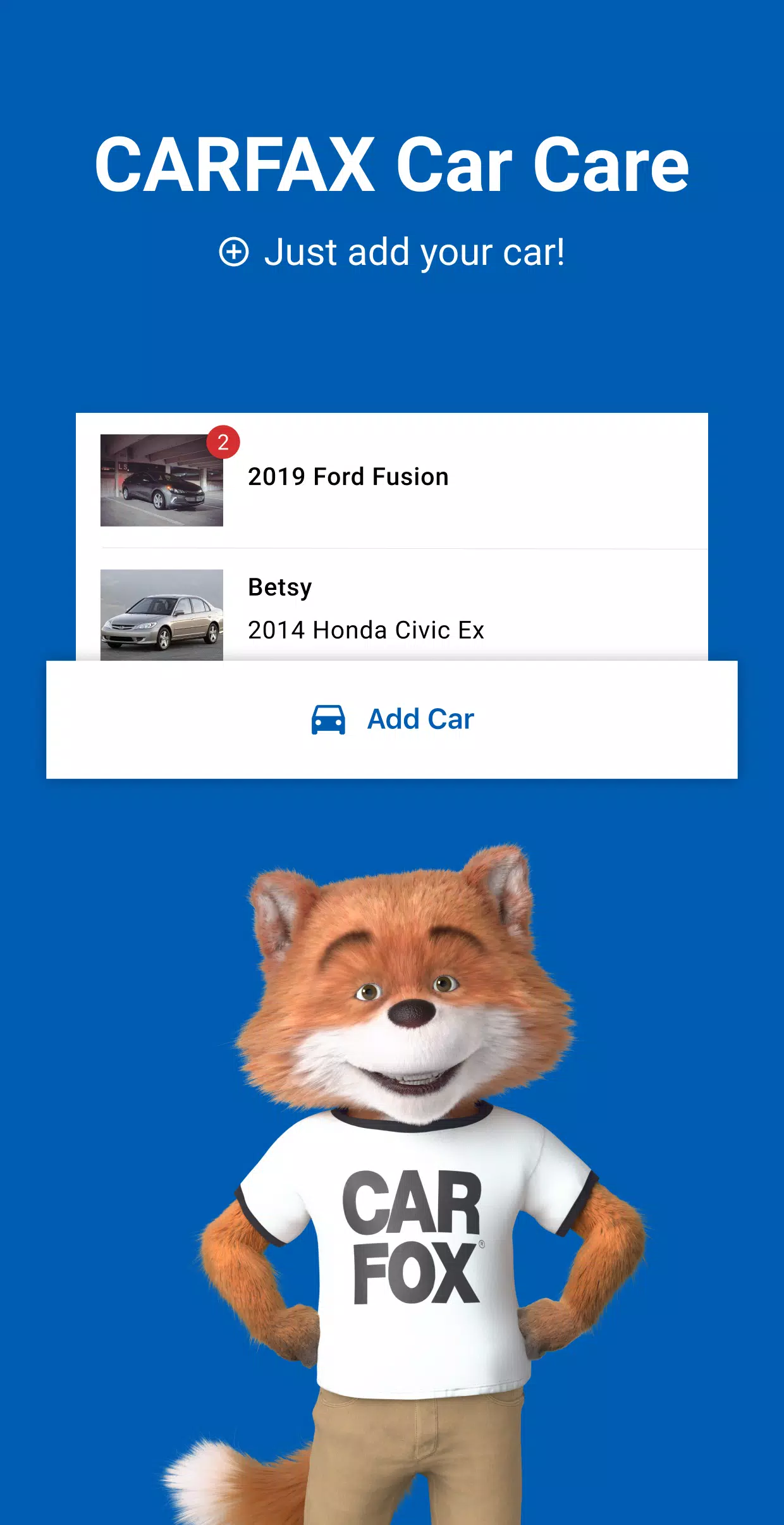 CARFAX Car Care App Скриншот 1