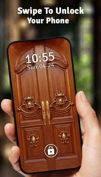 Vintage Door Lock Screen Capture d'écran 1