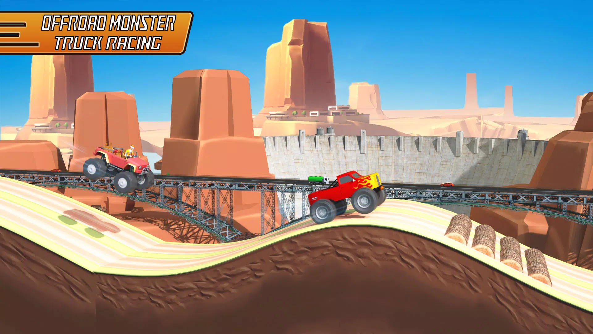 Uphill Racing - Hill Jump Game स्क्रीनशॉट 1