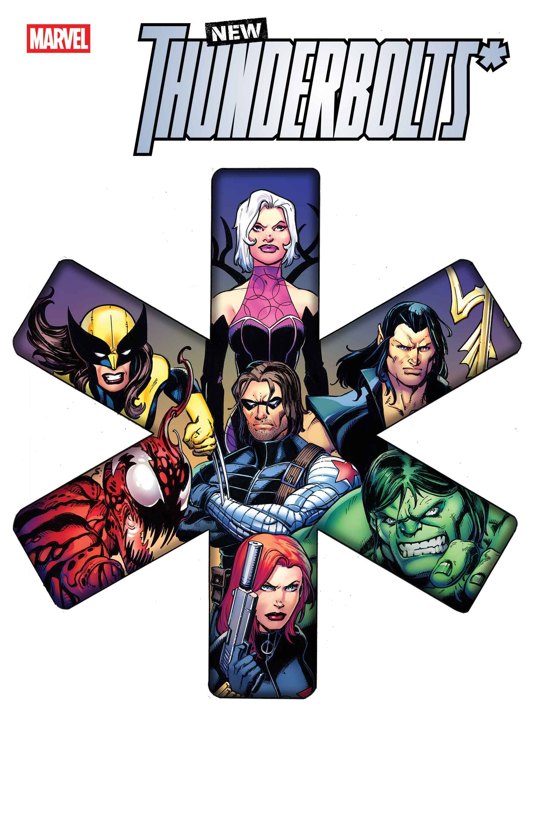 Mark Bagley의 New Thunderbolts 액션 장면