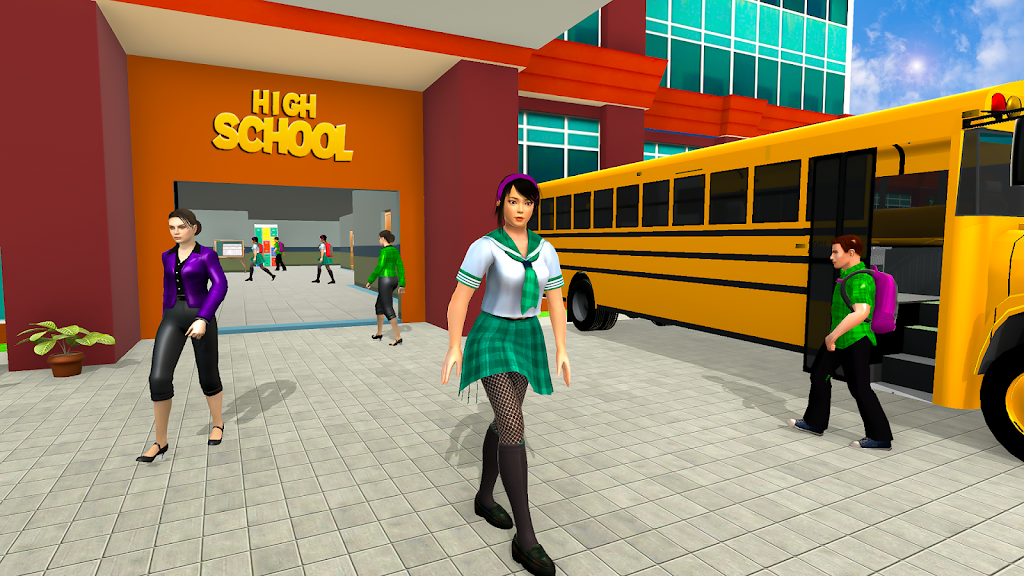 High School Girl Simulator 3D スクリーンショット 1