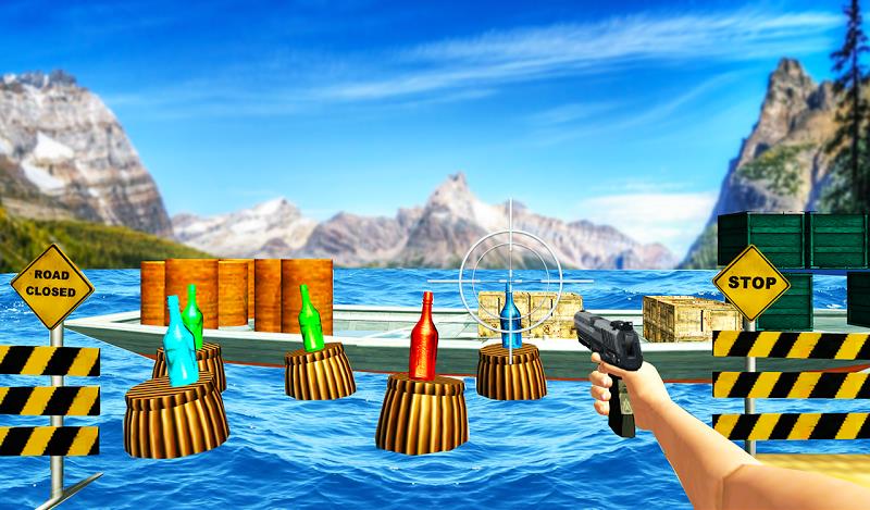 FPS Gun: Bottle Shooting Game स्क्रीनशॉट 3