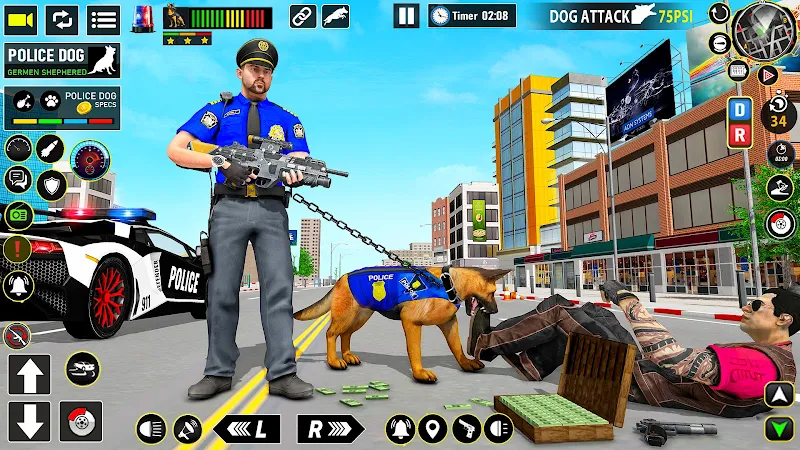 Police Dog Subway Crime Shoot Screenshot 1