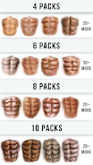 Man Abs Editor: Men Six pack, Скриншот 3