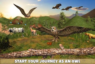 Owl Bird Simulator Birds Game应用截图第2张