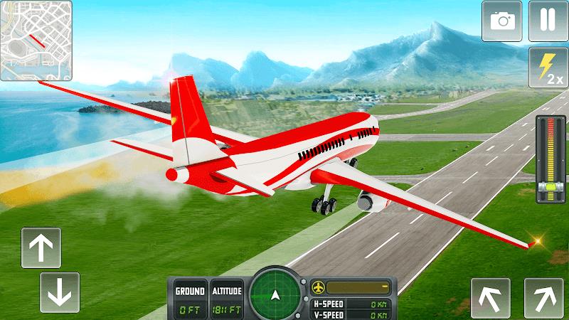 Flying Airplane Pilot Games Captura de tela 3