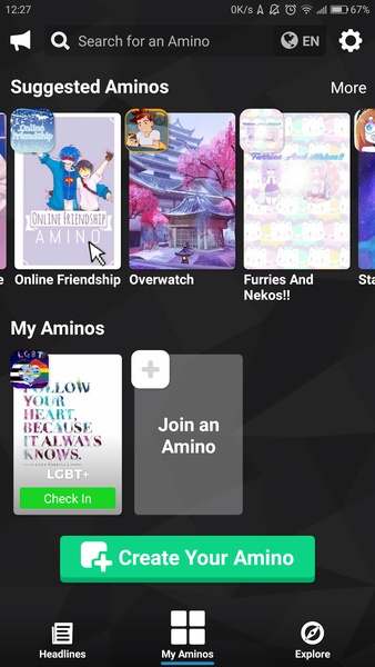 Amino: Communities and Fandom Screenshot 1