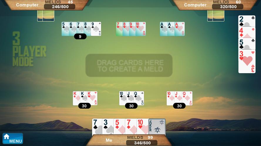 Rummy 500 스크린샷 3