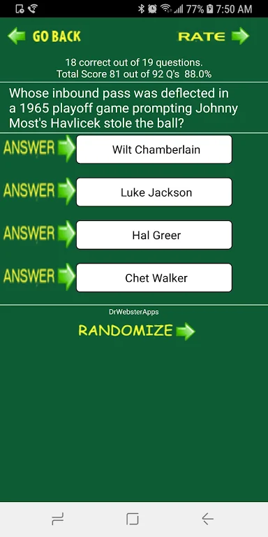 Trivia & Schedule Celtics fans应用截图第4张