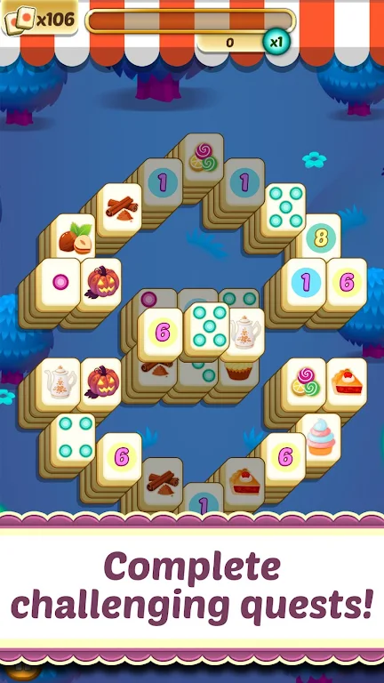 Mahjong Solitaire Cupcake Bake应用截图第2张