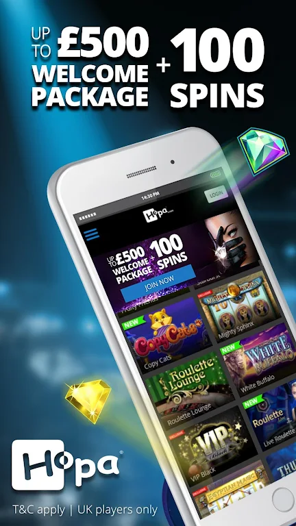 Hopa Casino – Online Slots, Live Casino & Roulette應用截圖第1張