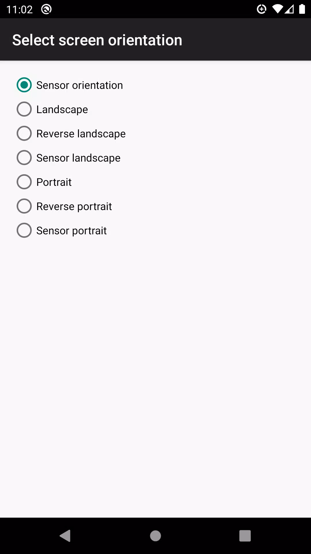 control screen rotation スクリーンショット 4