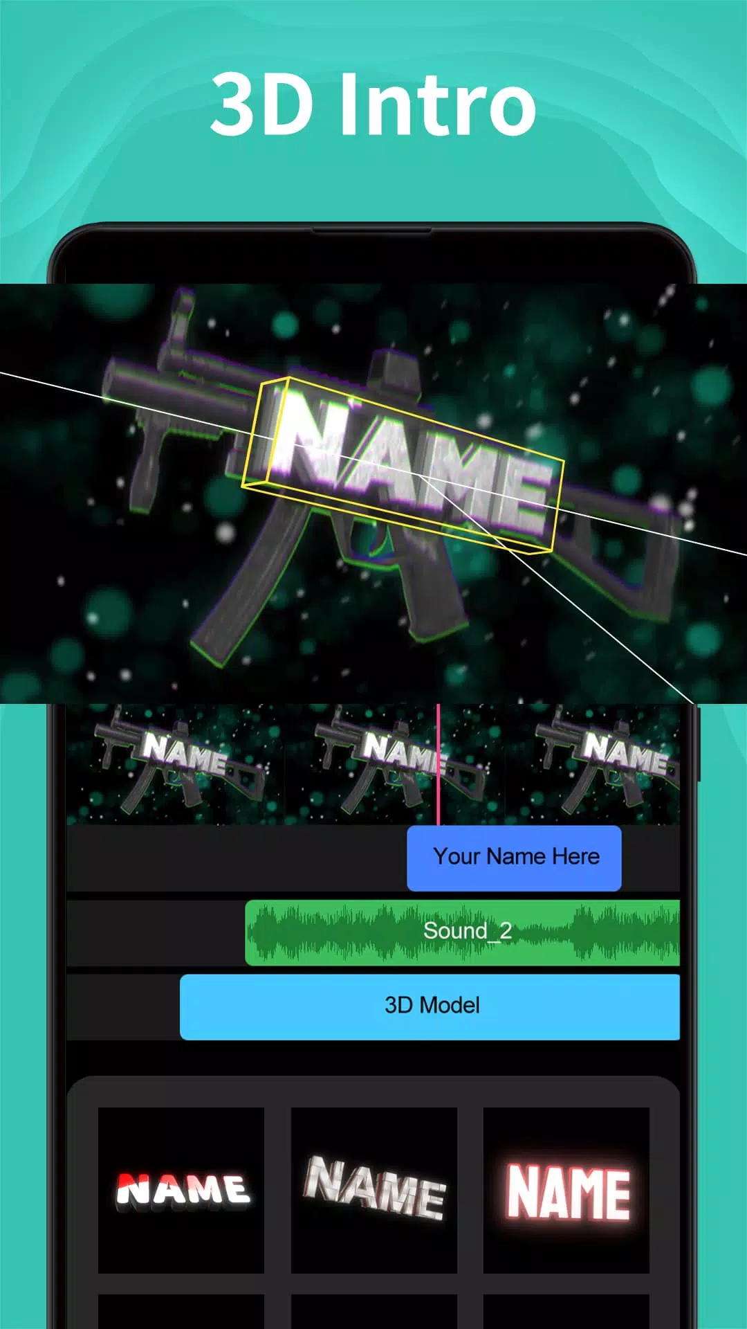 Intro Maker -video intro outro Capture d'écran 3