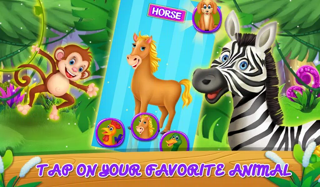 Learning Animal Sounds Games Скриншот 4