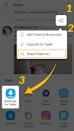 Download Twitter Videos - GIF スクリーンショット 1