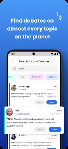 Peopl: Debate & Network Captura de pantalla 2