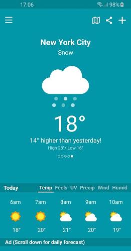 Weather Sky: Weather, Radar स्क्रीनशॉट 3