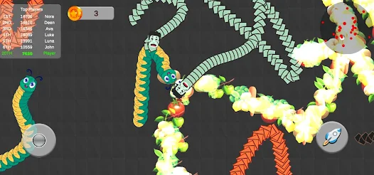 Snake Zone.io Hungry Slither Screenshot 1