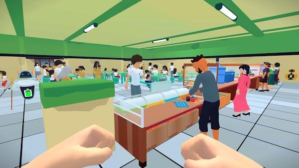 School Cafeteria Simulator Capture d'écran 1