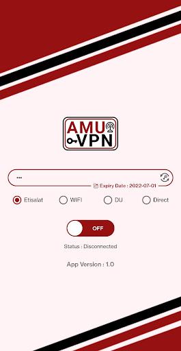 Amu VPN Captura de pantalla 1