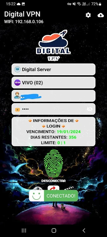 DigitalVPN Captura de pantalla 2