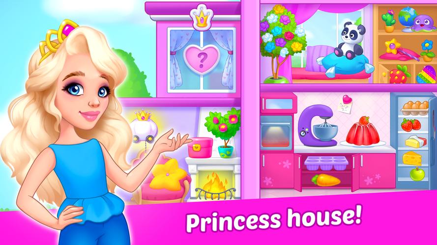 Princess girl paper House game Screenshot 1