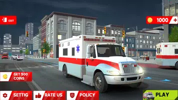 city ambulance game स्क्रीनशॉट 1