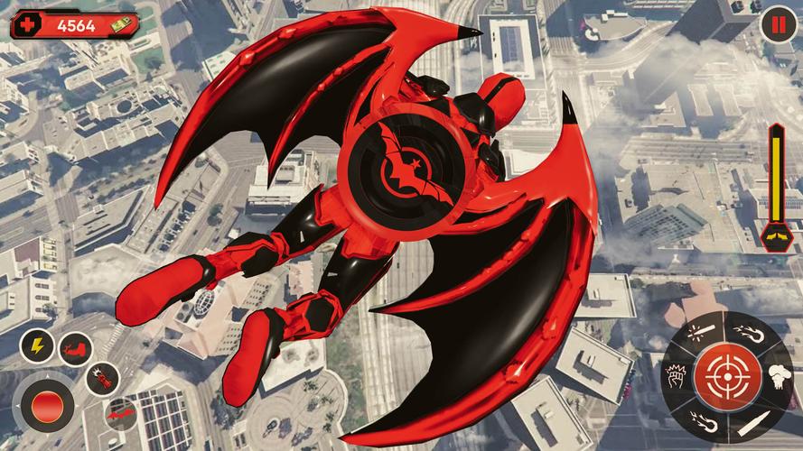 Flying Bat Robot Bike Game應用截圖第1張
