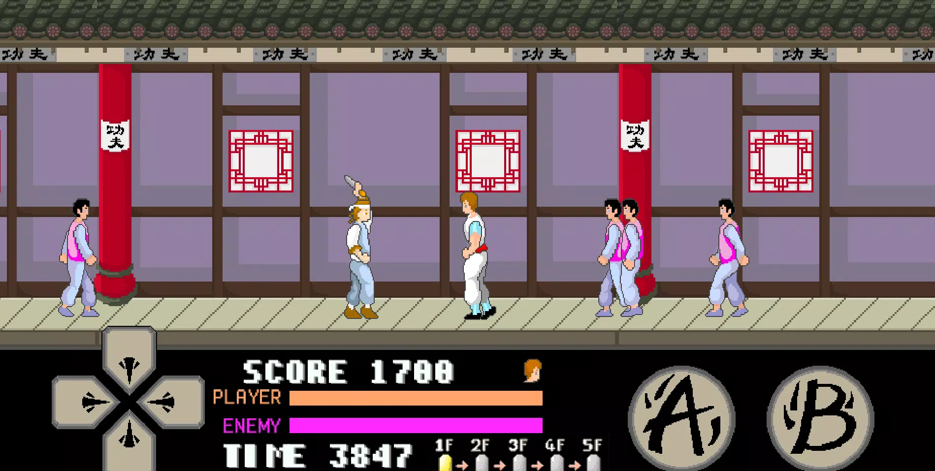 kung fu master arcade Screenshot 1