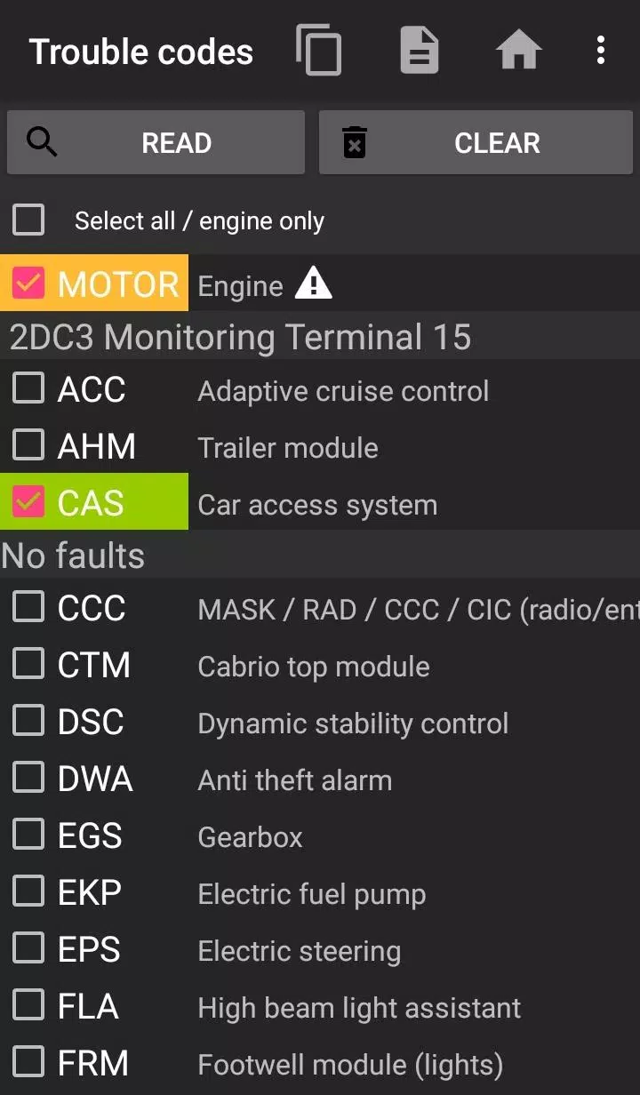 bimmer-tool Lite Captura de pantalla 1