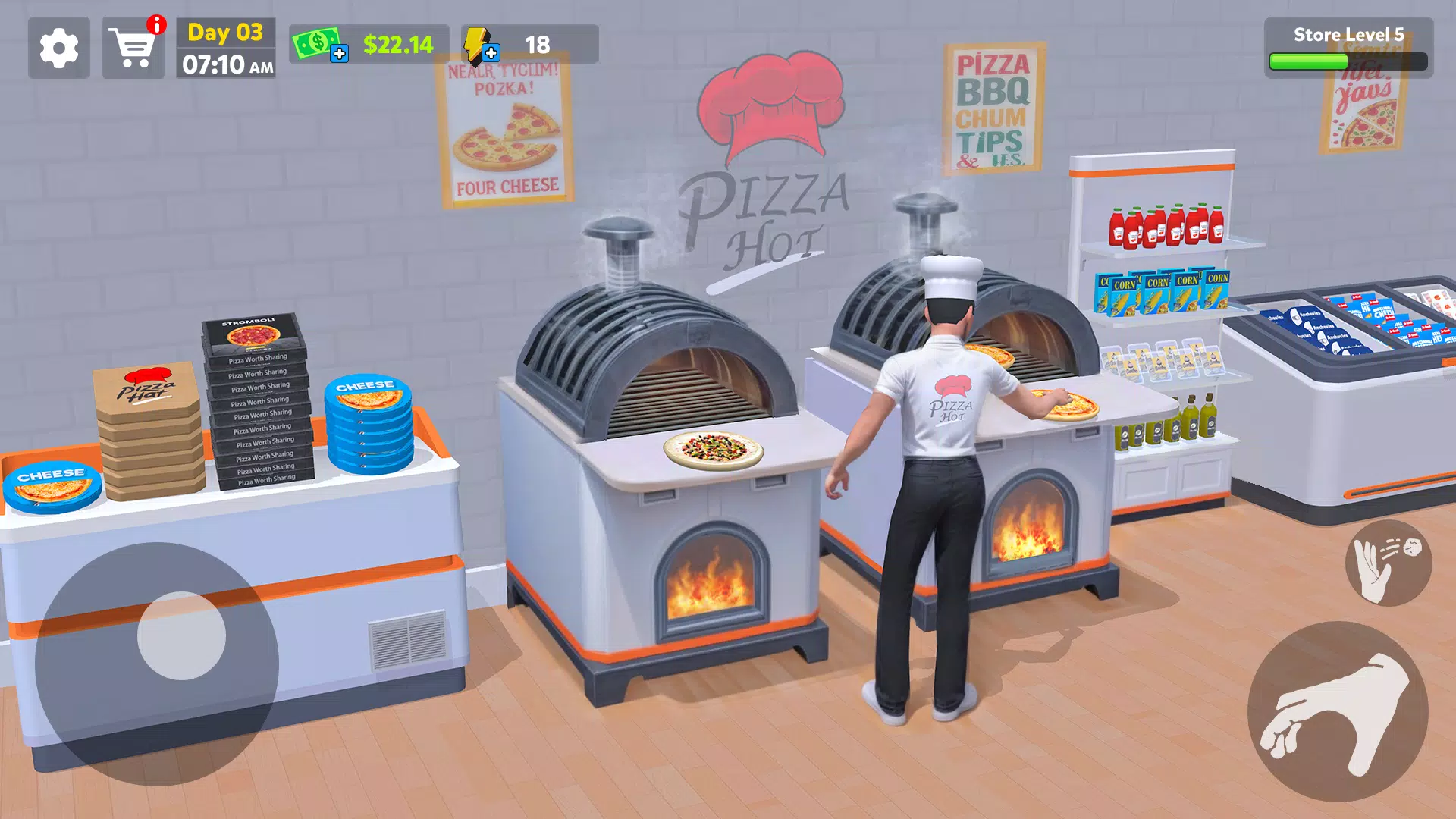 Pizza Shop Simulator 3D スクリーンショット 2