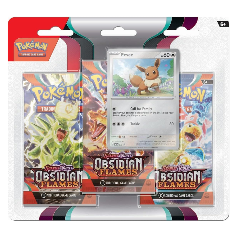 Pokémon TCG: Scarlet & Violet — Obsidian Flames 3-Pack Blister