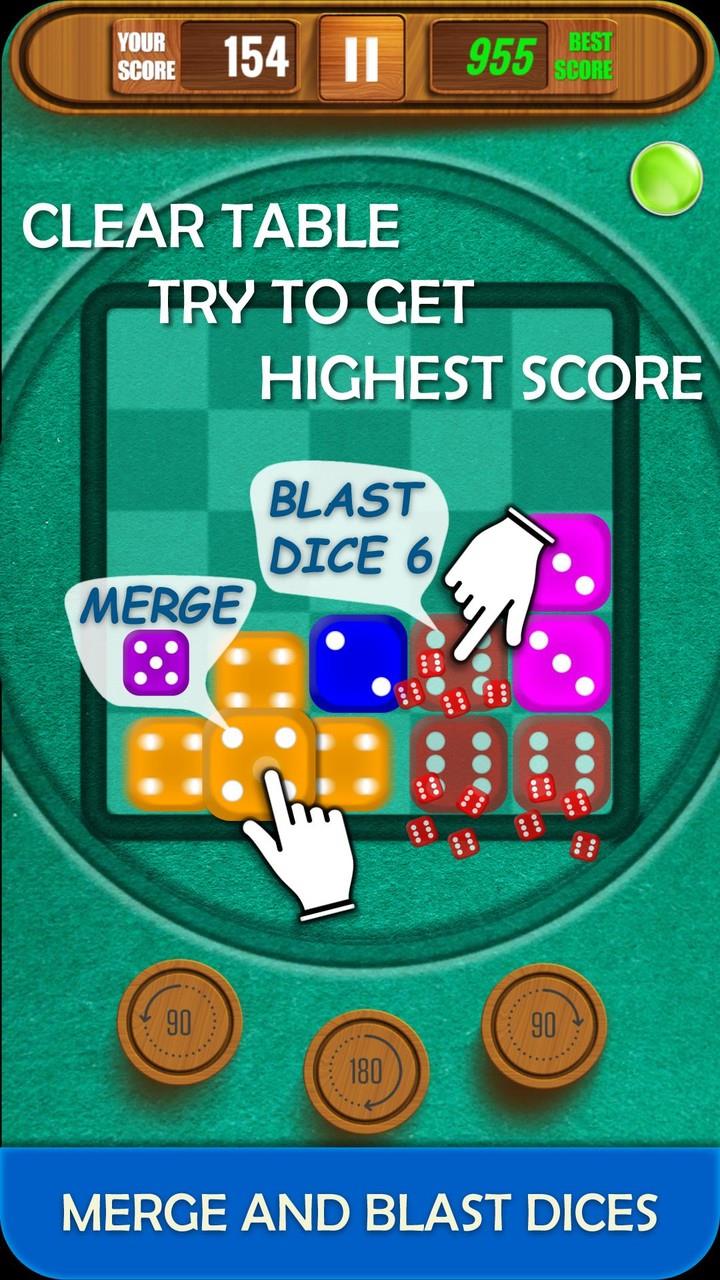 Dice Merge And Blast Puzzle Capture d'écran 3