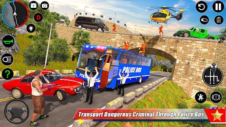 Police Bus Simulator Bus Games Скриншот 1