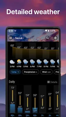 Weather & Widget - Weawow Captura de pantalla 4