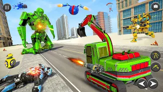 Robot Truck Car Transform Game Captura de tela 3