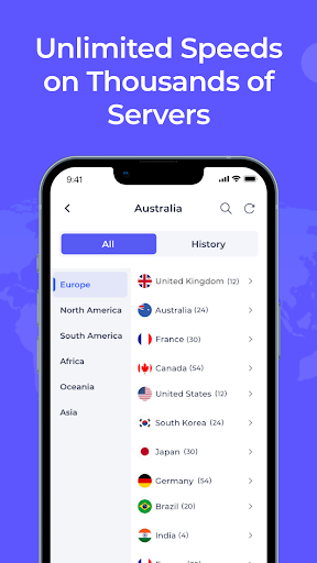 iSharkVPN - Secure & Super Vpn 스크린샷 3