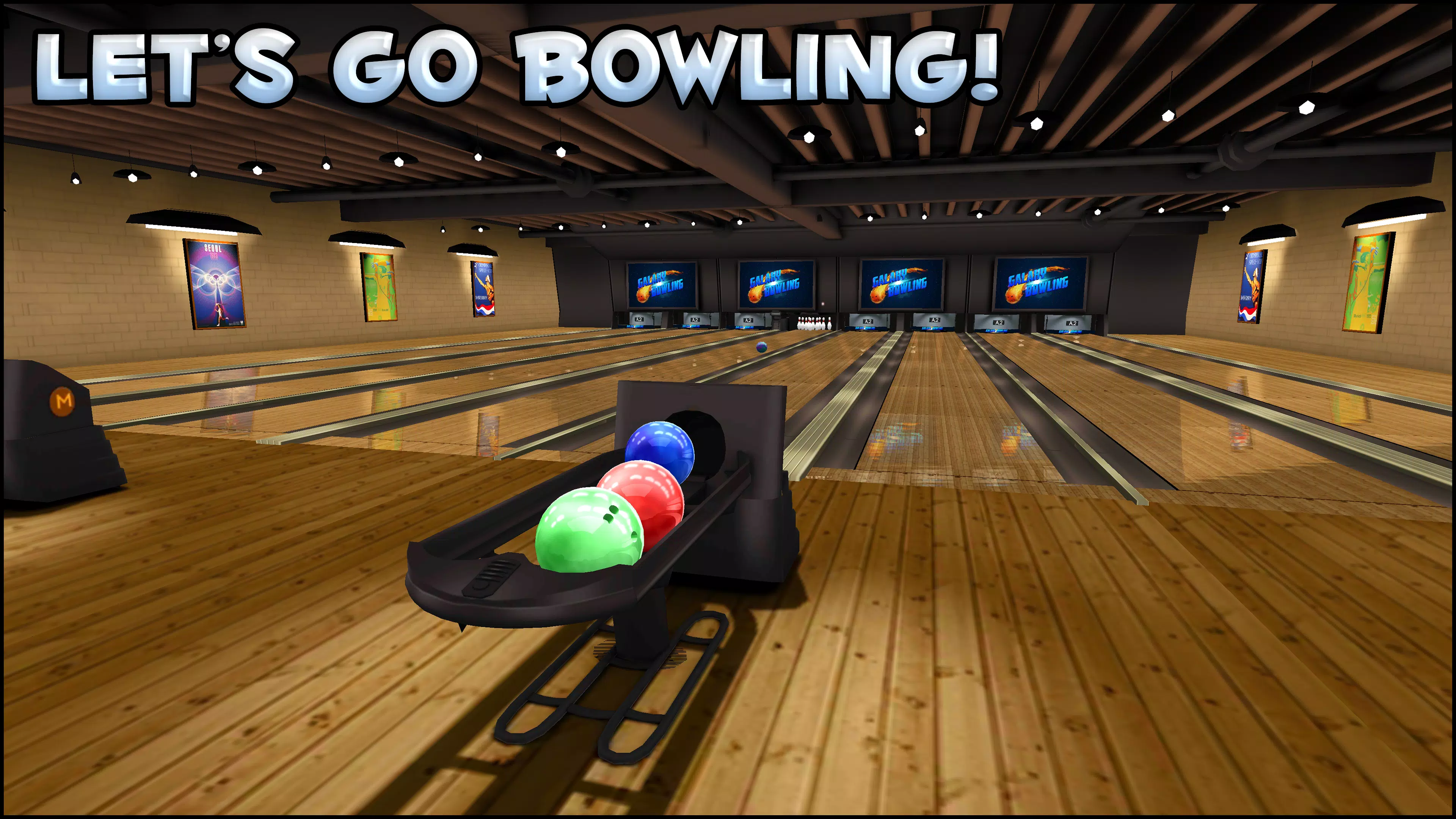 Galaxy Bowling 3D Capture d'écran 1