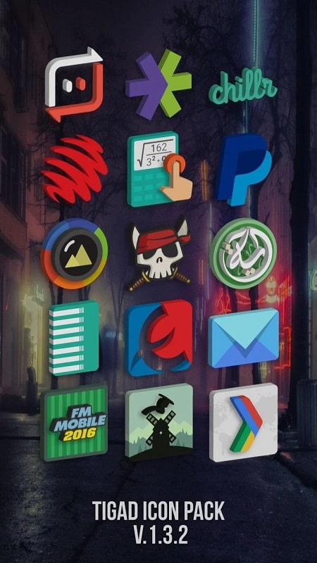 Tigad Pro Icon Pack स्क्रीनशॉट 3