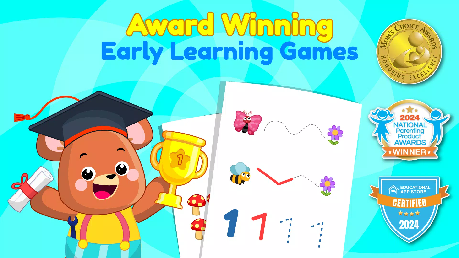 ElePant Kids Learning Games 2+ Скриншот 1