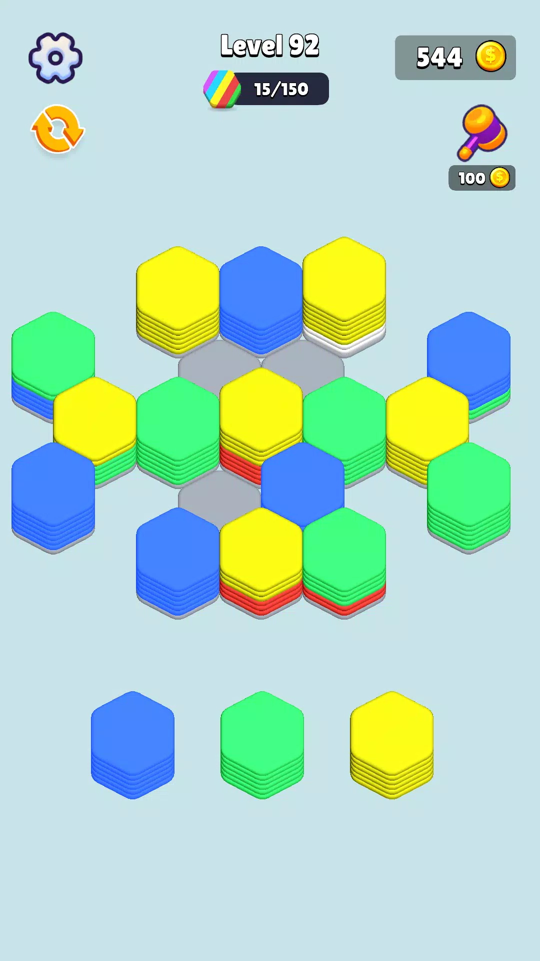 Stack Hexa Sort: Puzzle Match स्क्रीनशॉट 3