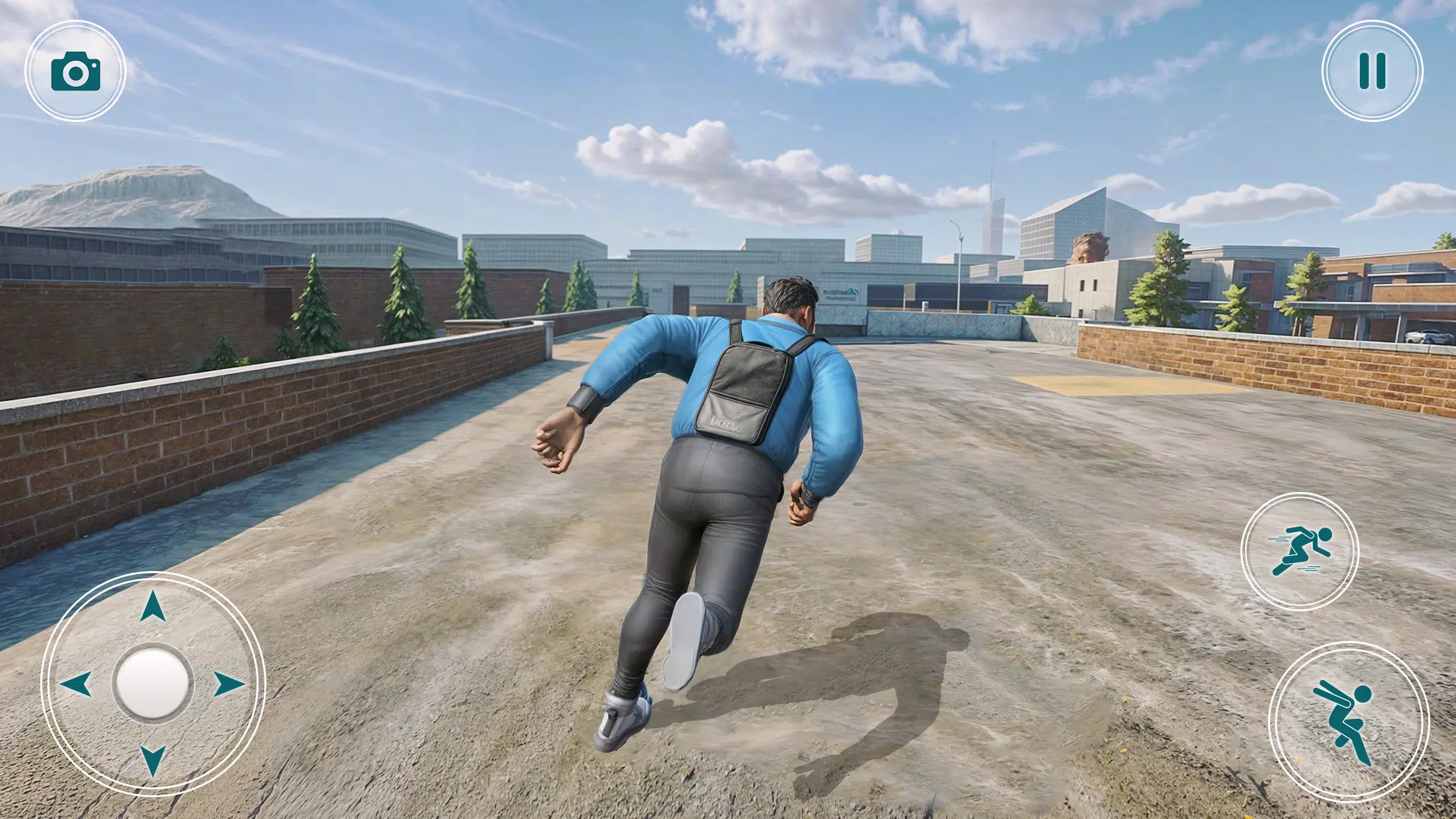 Going Up Parkour Rooftop Games Captura de tela 3