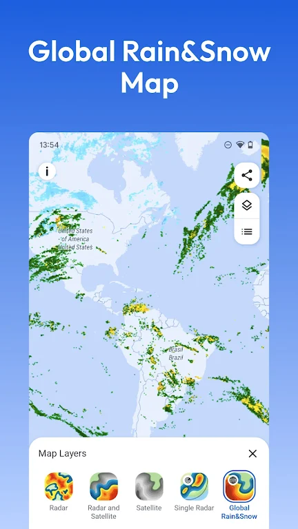 Weather Radar RainViewer स्क्रीनशॉट 3