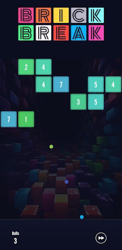 Brick Break - Bricks and Balls 스크린샷 1