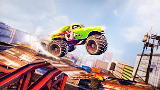 Mega Truck Rooftop Stunt Games Screenshot 3